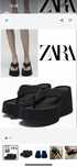 Zara шльопки, шльопанці, вєтнамки 39,5, 40, 41 р