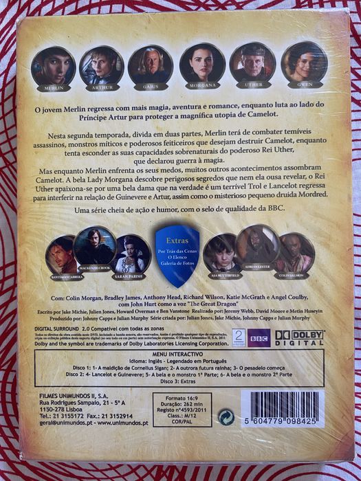 DVDs, As Aventuras de Merlin - Série 2