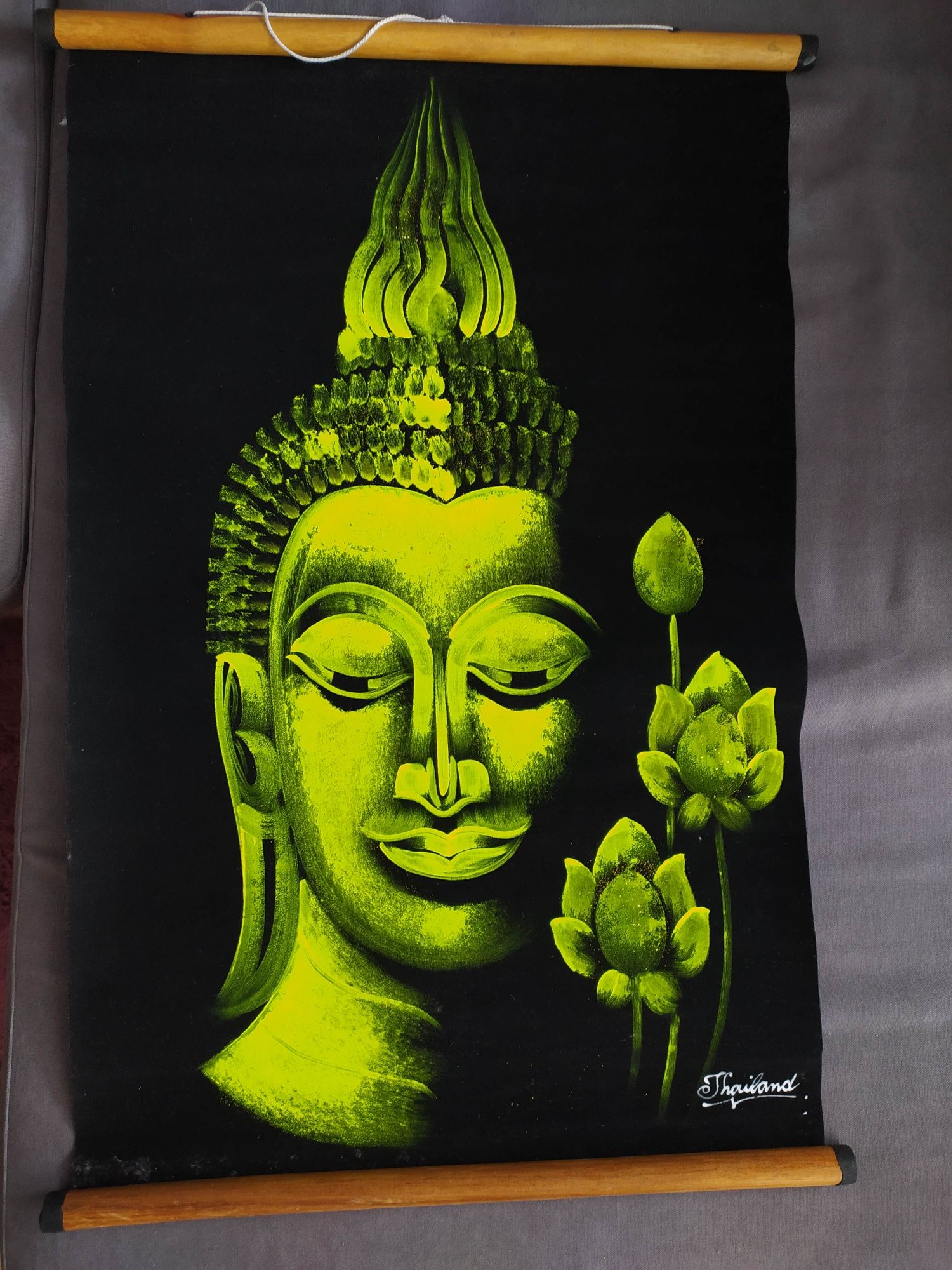 Obraz przywieziony z Tajlandii. Buddha