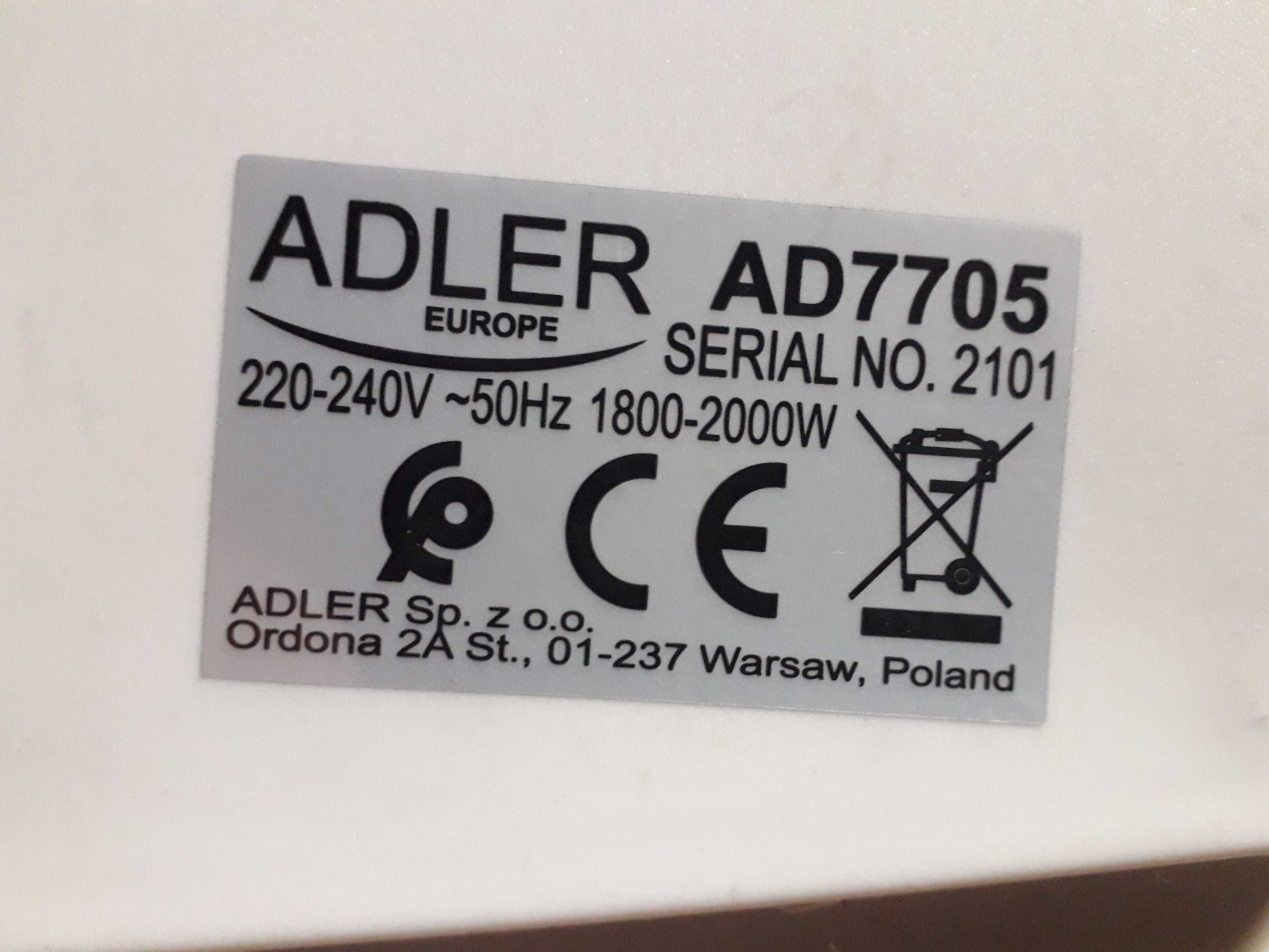 Grzejnik elektryczny Adler model AD7705