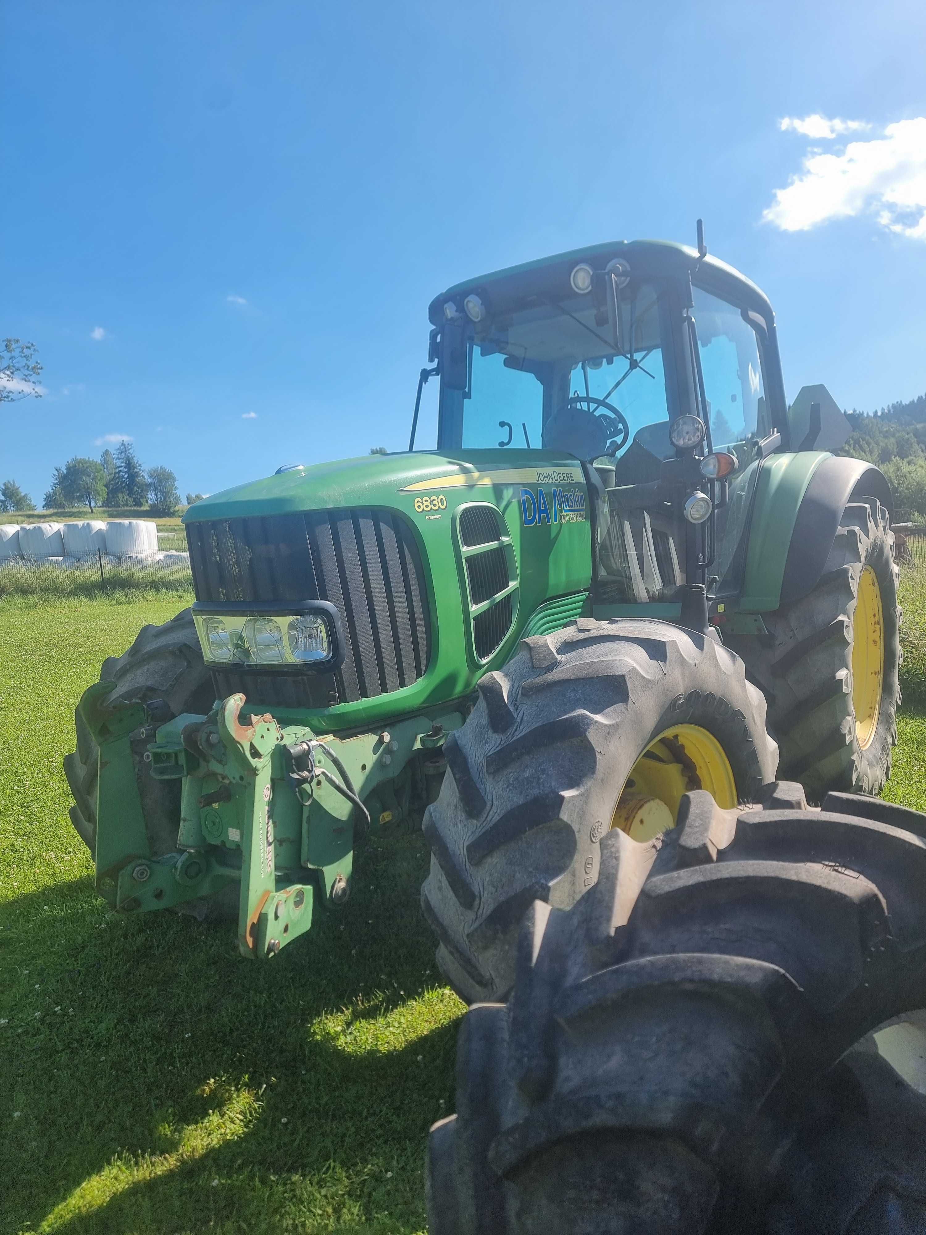 John deere 6830 Premium z tuzem,wałek wow przód