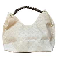 Louis Vuitton white bag, big bag, shoulder bag, monogram bag