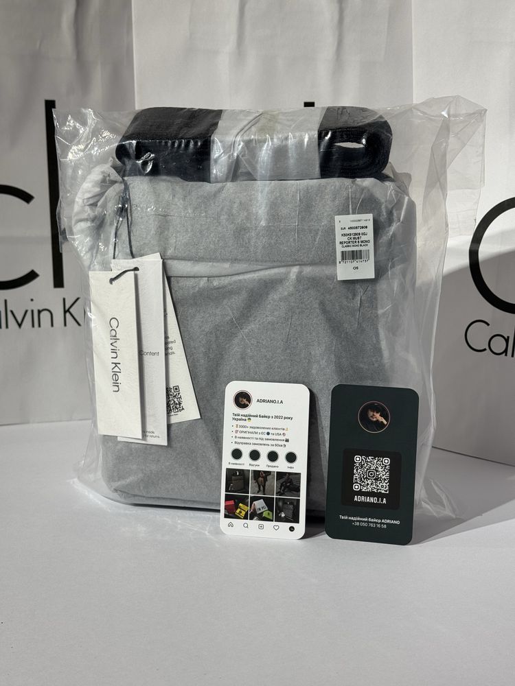 100% ОРИГИНАЛ Calvin Klein monogram мужская сумка черная В НАЛИЧИИ