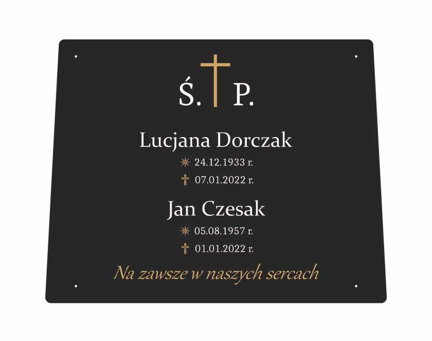 Nagrobek plastikowy, tani pomnik nagrobek tymczasowy  KOLORY WYSYŁKA