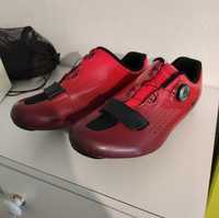 Sapatos Shimano RC7 N43 Vermelhos e pretos ciclismo estrada
