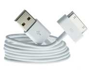 Kabel USB 30 pin do iPhone/iPad 1m Biały