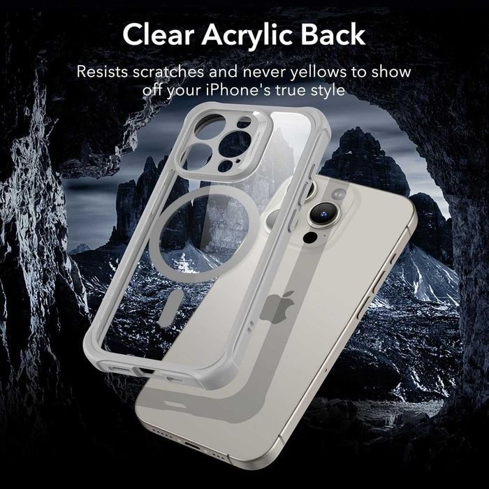 ESR Armor Halolock MagSafe etui iPhone 15 Pro Max 360 1x szkło aparat