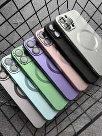 Matte Silicone with MagSafe с iPhone 11 по 15 Pro Max