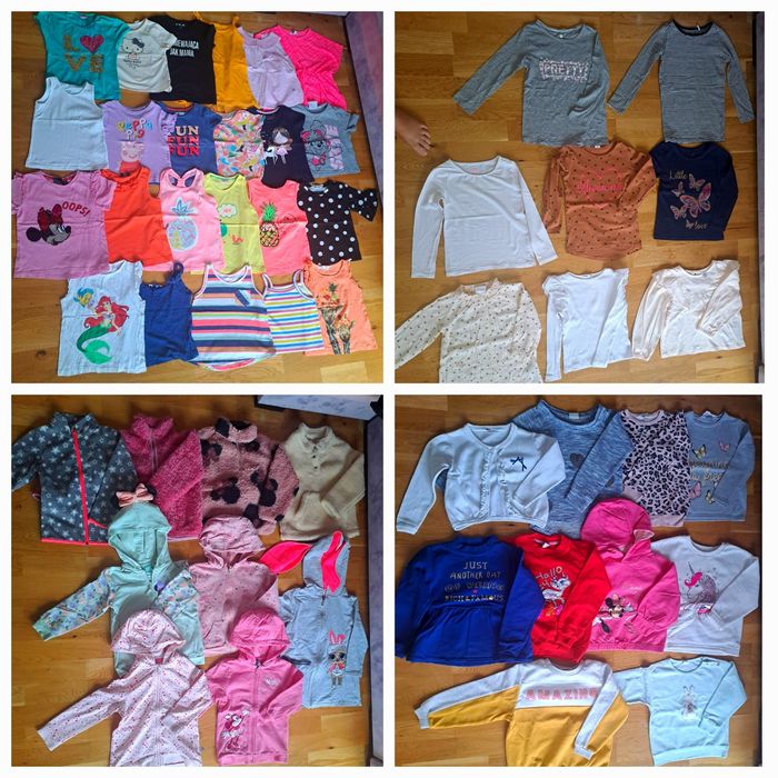 128szt ubranek r.98/104 dziewczynka