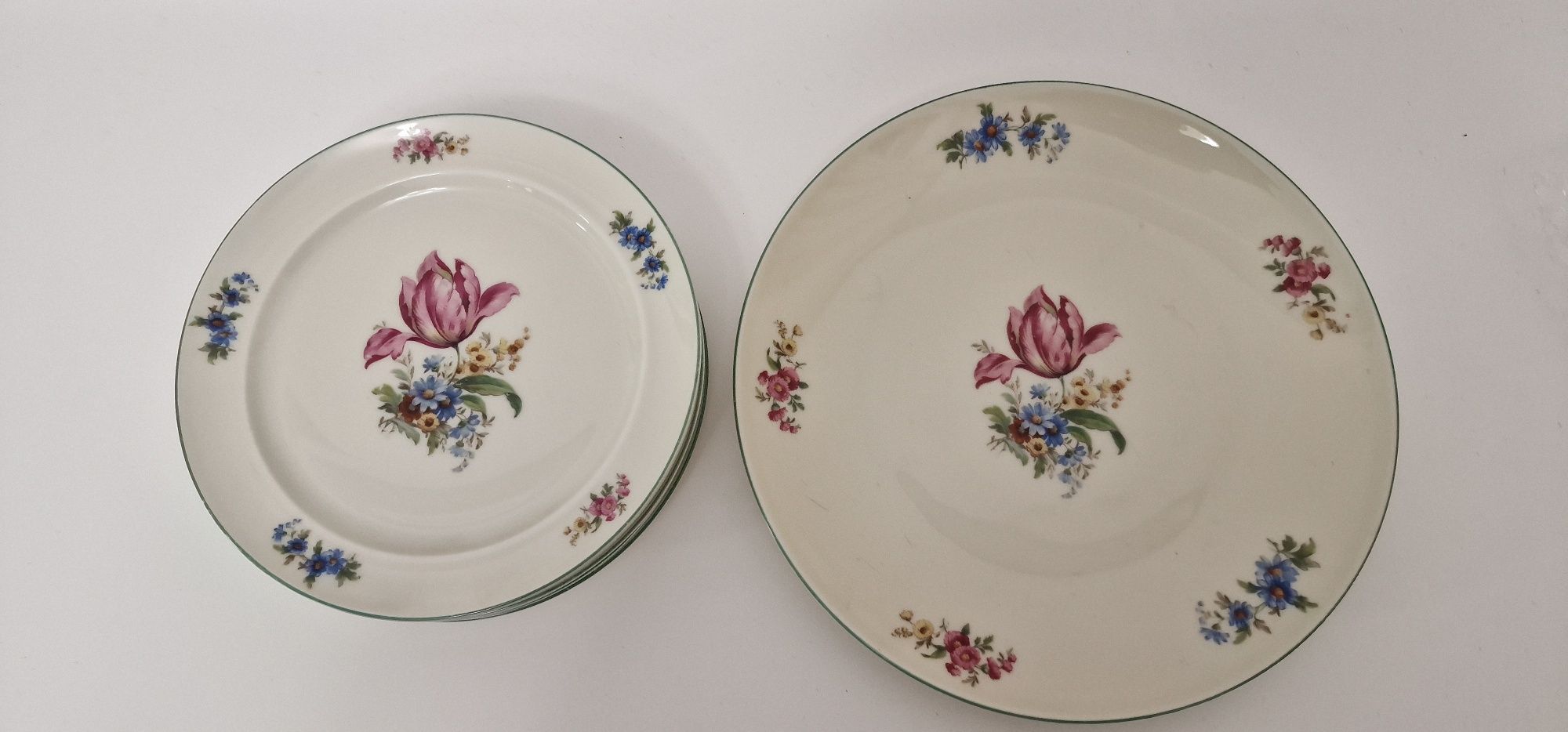 Talerze 6 sztuk Bohemia Royal Ivory antyk