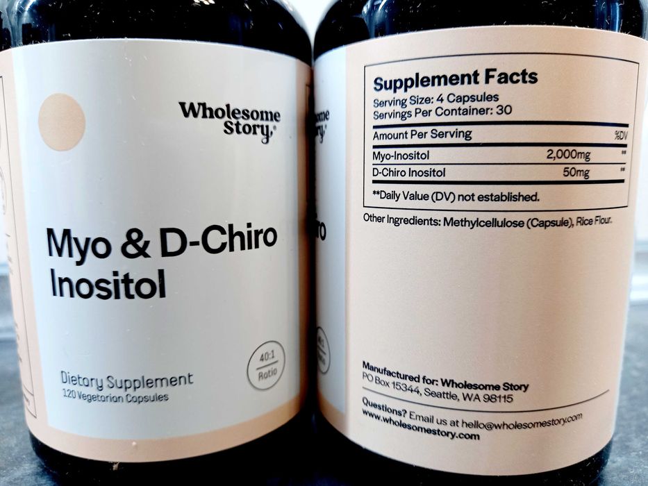 Wholesome Story, Myo & D-Chiro Inositol (120 капс.), мио-инозитол