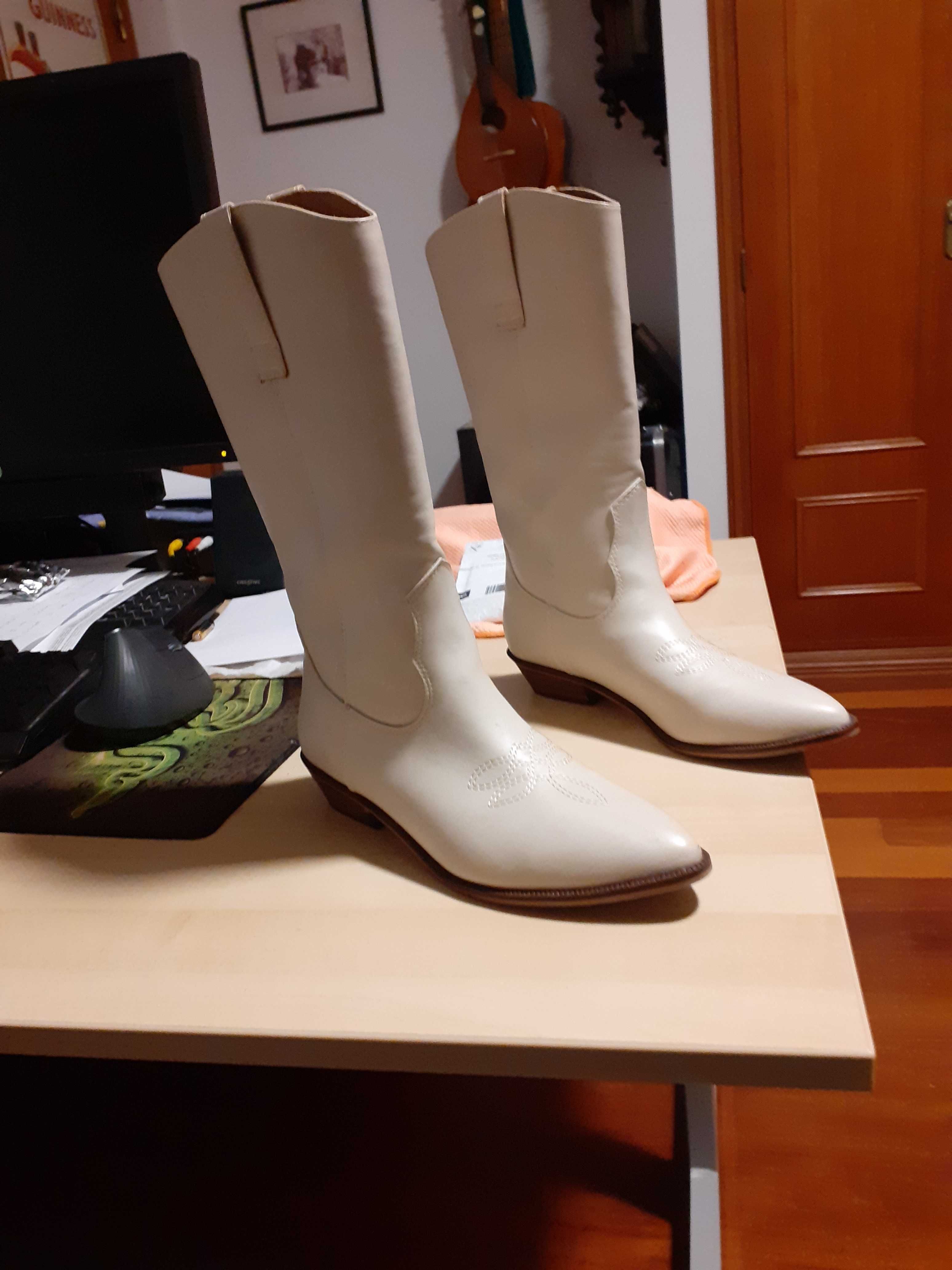 Botas Cowboy em Bege nº39