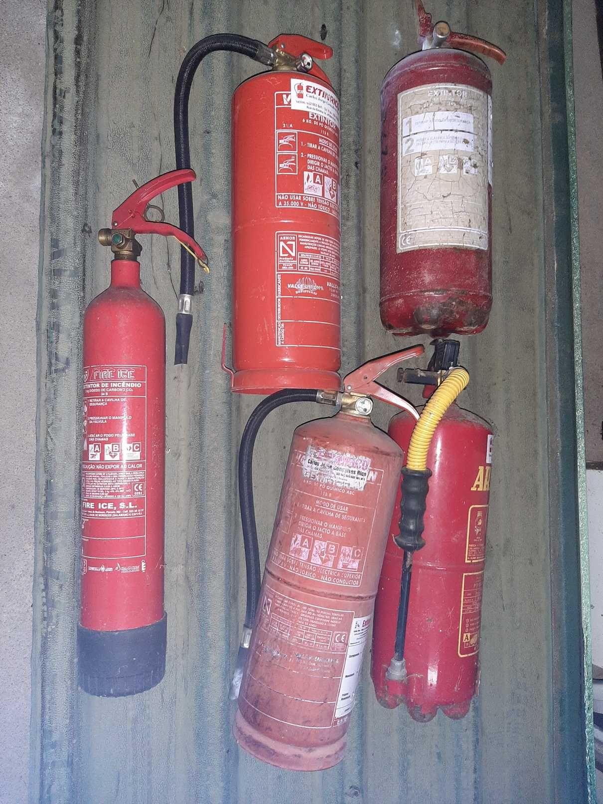 Extintores de incêndio