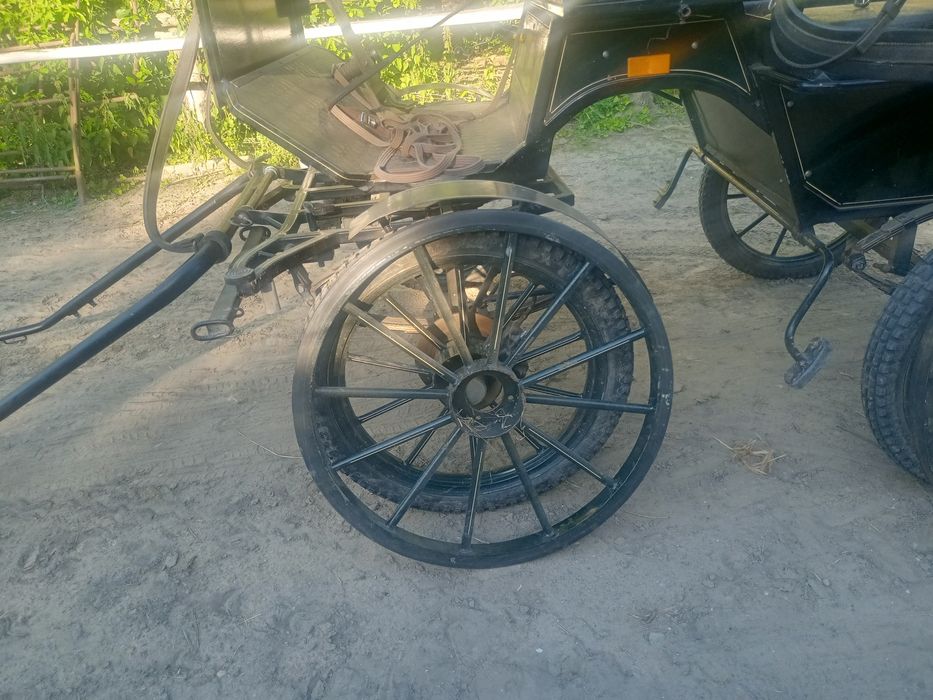 Koła metalowe do bryczki maraton