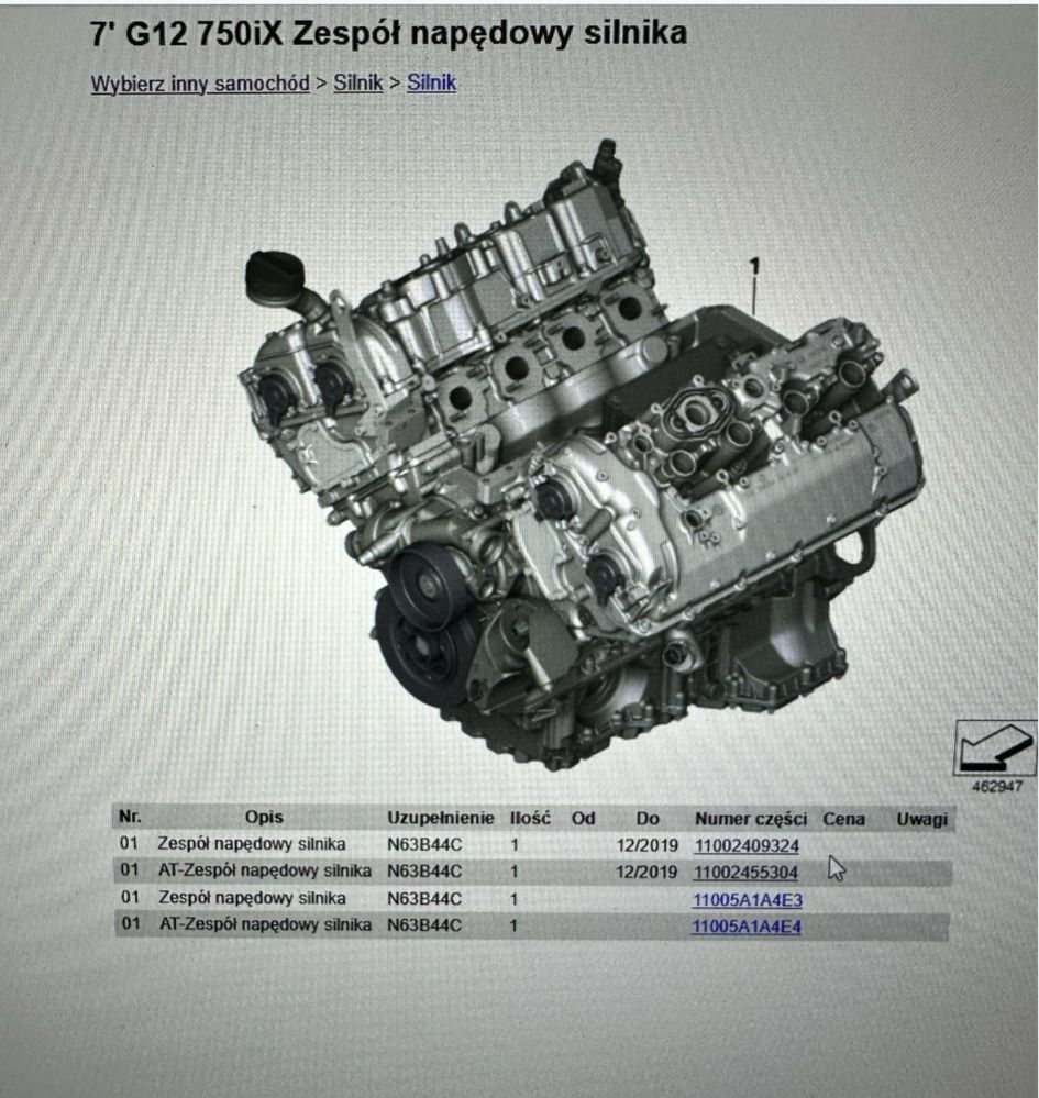 Silnik BMW N63B44C X-Drive G11 G12 G30 – Pewniak! Gwarancja