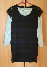 Сарафан школьный (блузка в подарок),школьная форма на девочку 8-10 лет