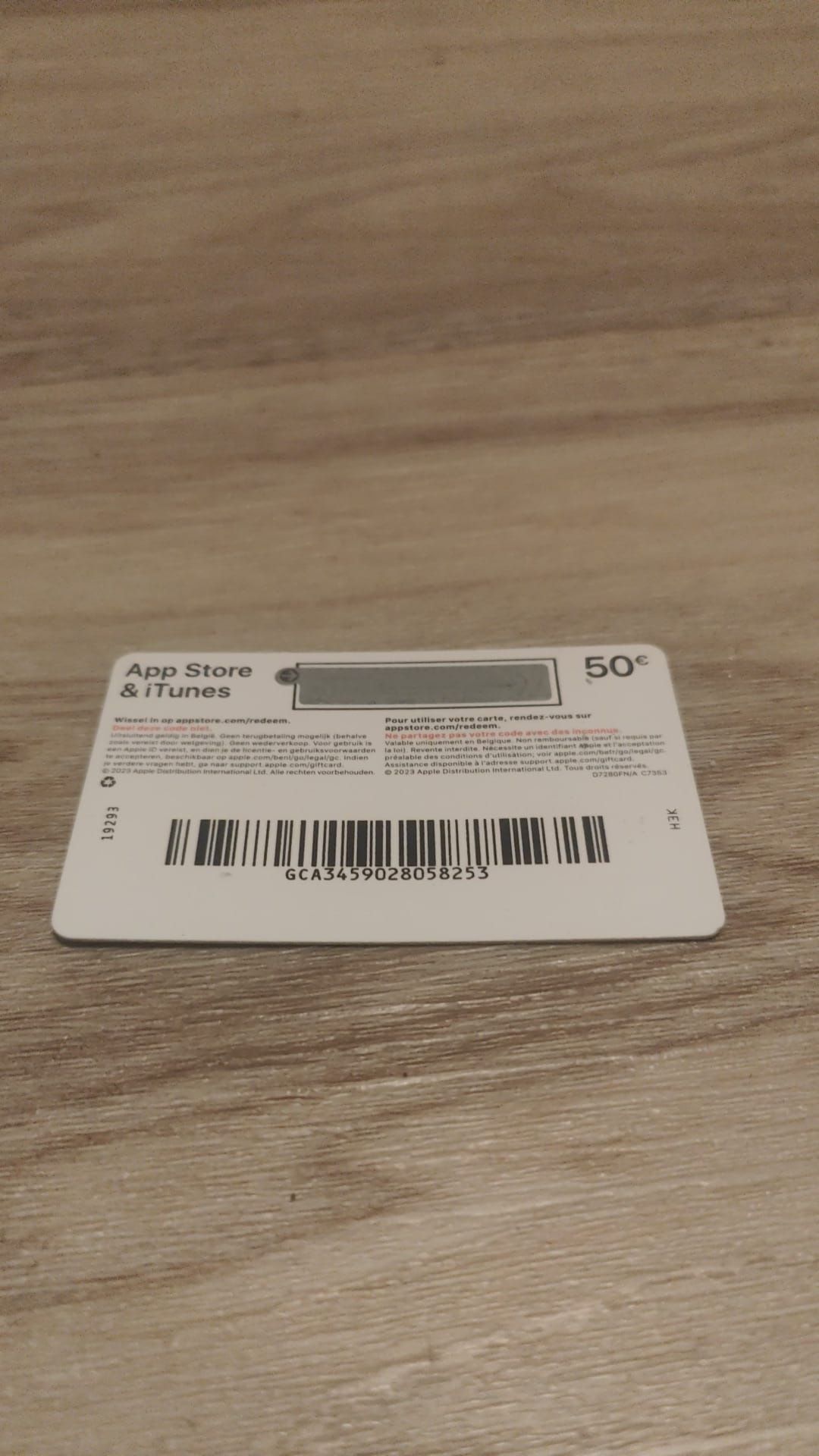Karta podarunkowa App store itunes Belgia