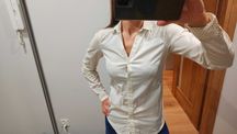 Koszula biała w kropki H&M rozmiar 32 (36)