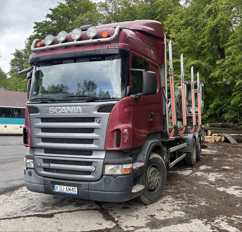 Scania v500 do drewna hds niski przebieg 425tys stan bdb