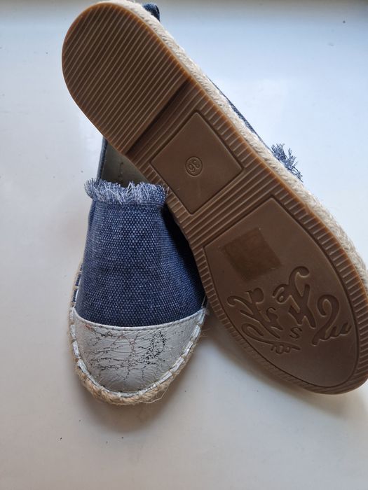 Jeansowe espadryle