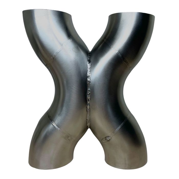 X-pipe нержавійка AISI 304, поєднувач двох «гілок» вихлопу у формі Х