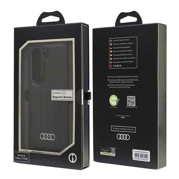 Audi Synthetic Leather MagSafe Z Fold6F956 czarny/black hardcase AU-