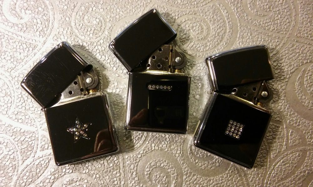 Isqueiros Zippo com cristais Swarovski