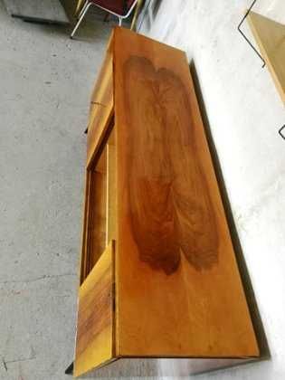Kredens Komoda VAR Włocławska FM Sideboard Design PRL Orzech dobry sta