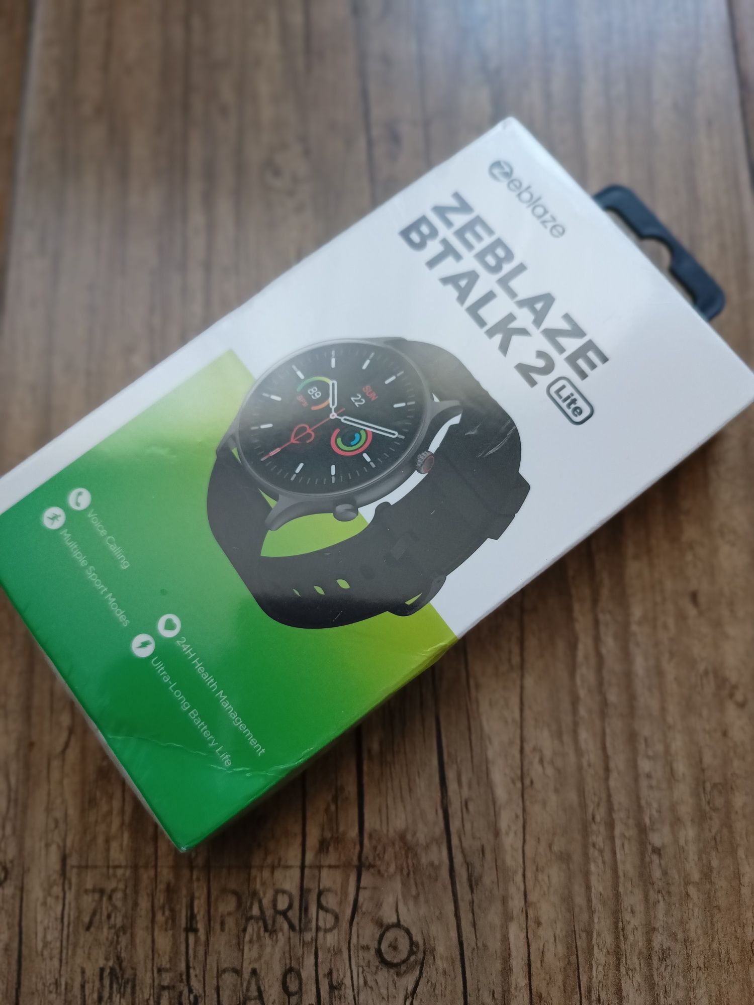 Nowy zafoliowany smartwatch zeblaze btalk 2 lite okrągły czarny