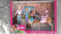 Nowa! Barbie zestaw 2 lalek z koniem