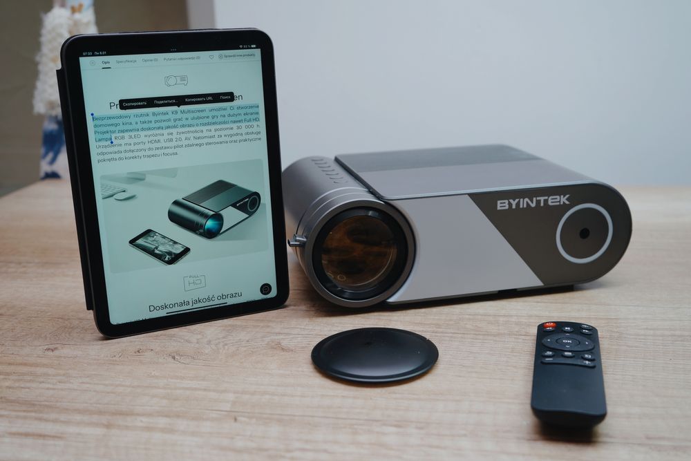 BYINTEK SKY K9 – Mini Projektor LED do ipad , iphone , android