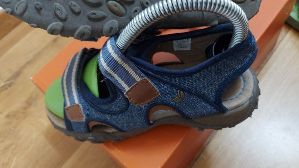 Denim blue adventure sandałki komfort r UK 12/31 + gratis klapki