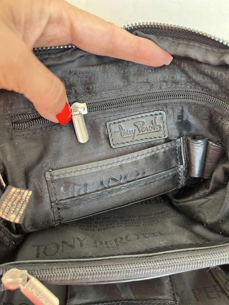 Сумка Tony Perotti Contatto nero Оригинал