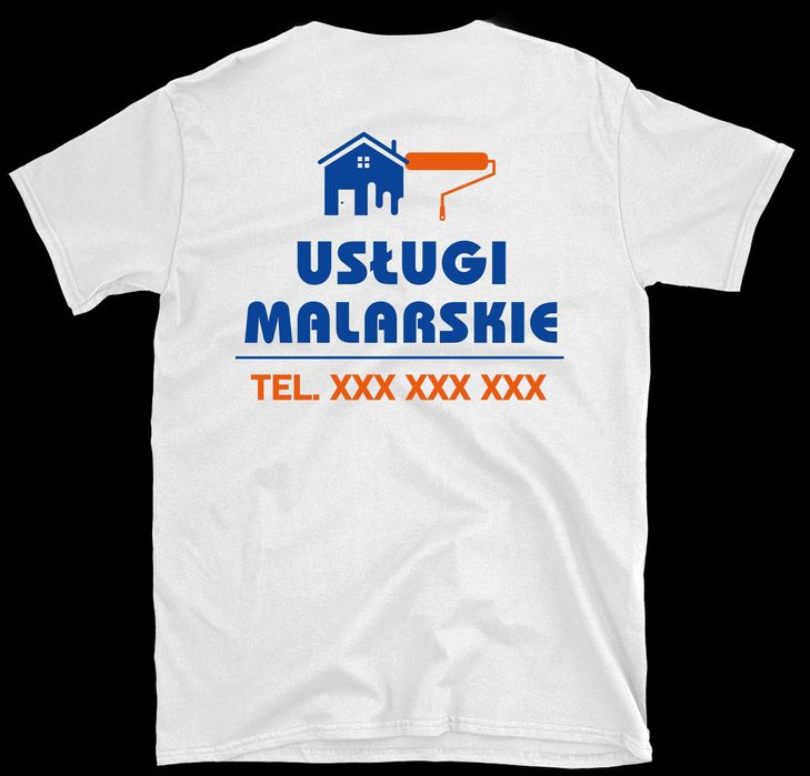 koszulka robocza, koszulka firmowa z nadrukiem usługi malarskie