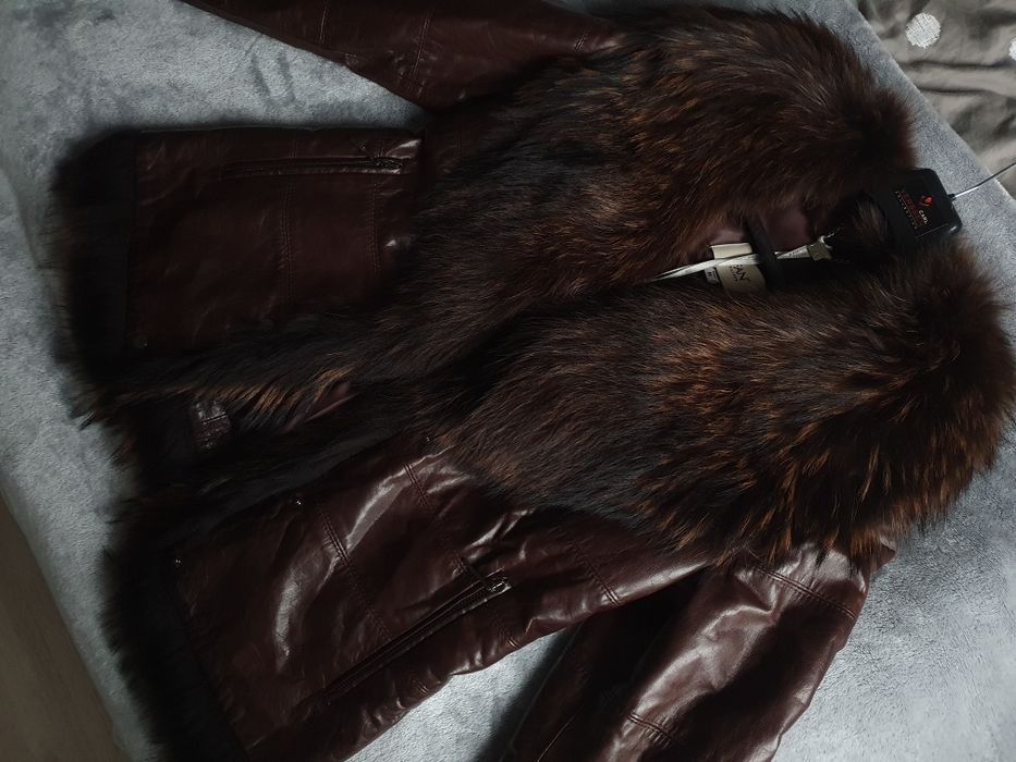 Kurtka skórzana ocieplana FAN Leather nowa