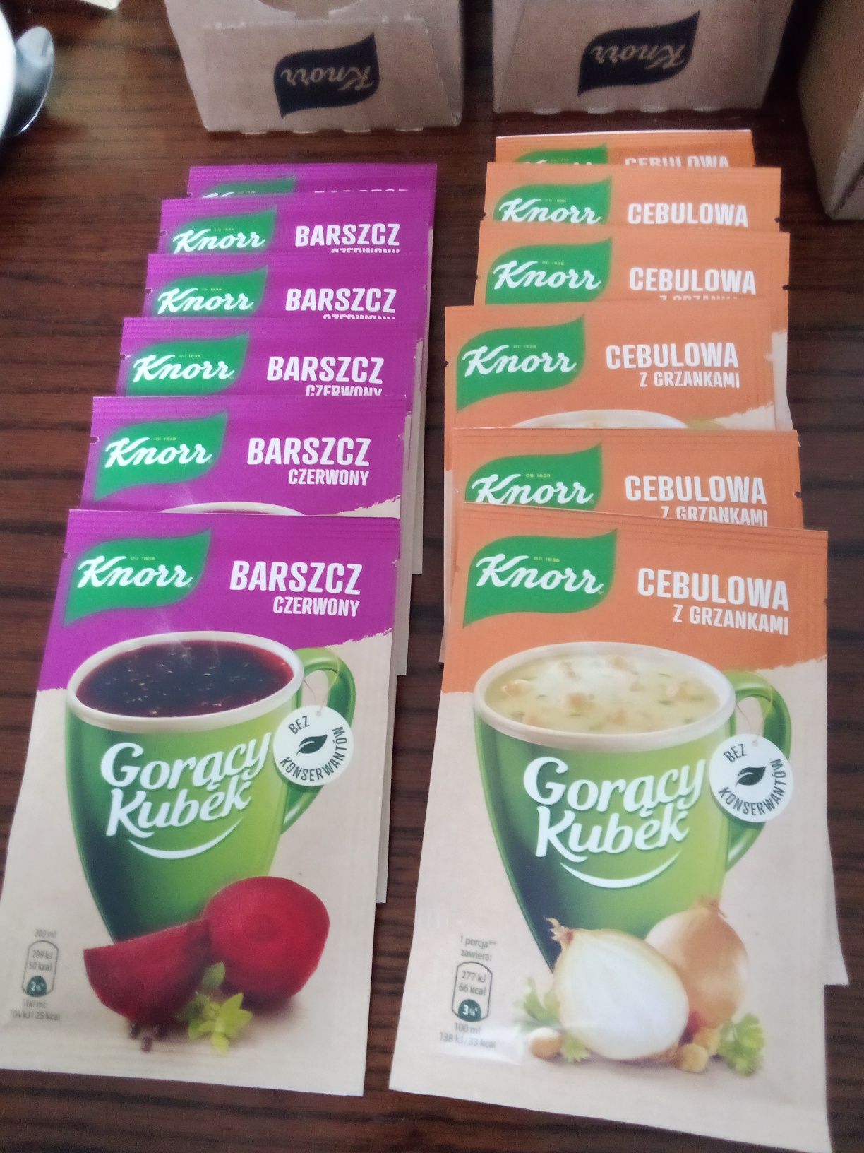 Gorący kubek Knorr 12 sztuk