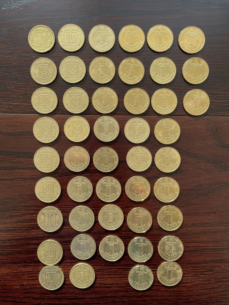 Монети 1 гривня (1996-2011)