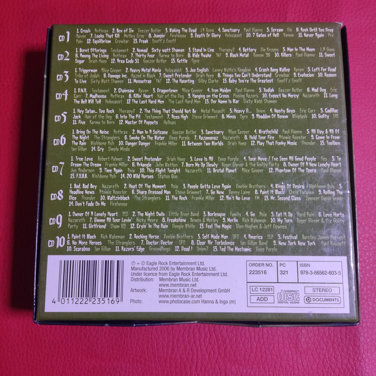 10-CD The best of rock.Треклист в описі.