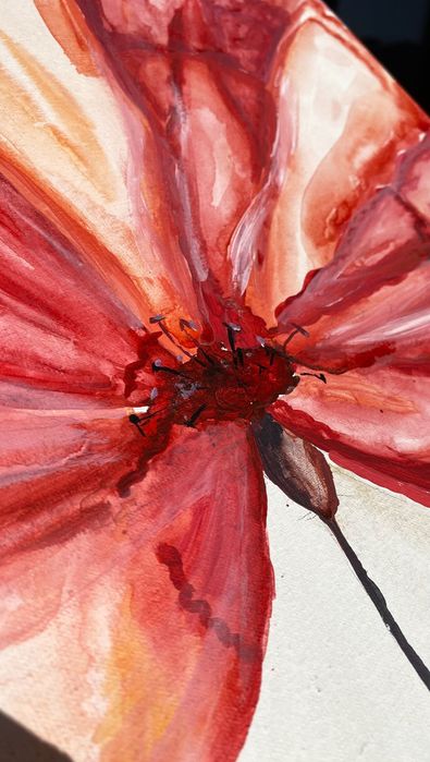 Картина акрил 30х40см «мак»