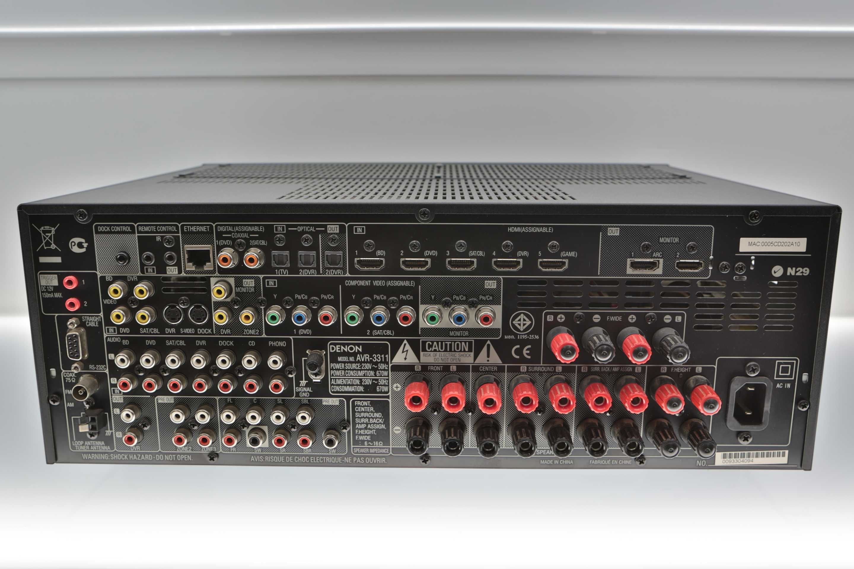 Denon AVR 331 amplituner wielokanałowy 7.2