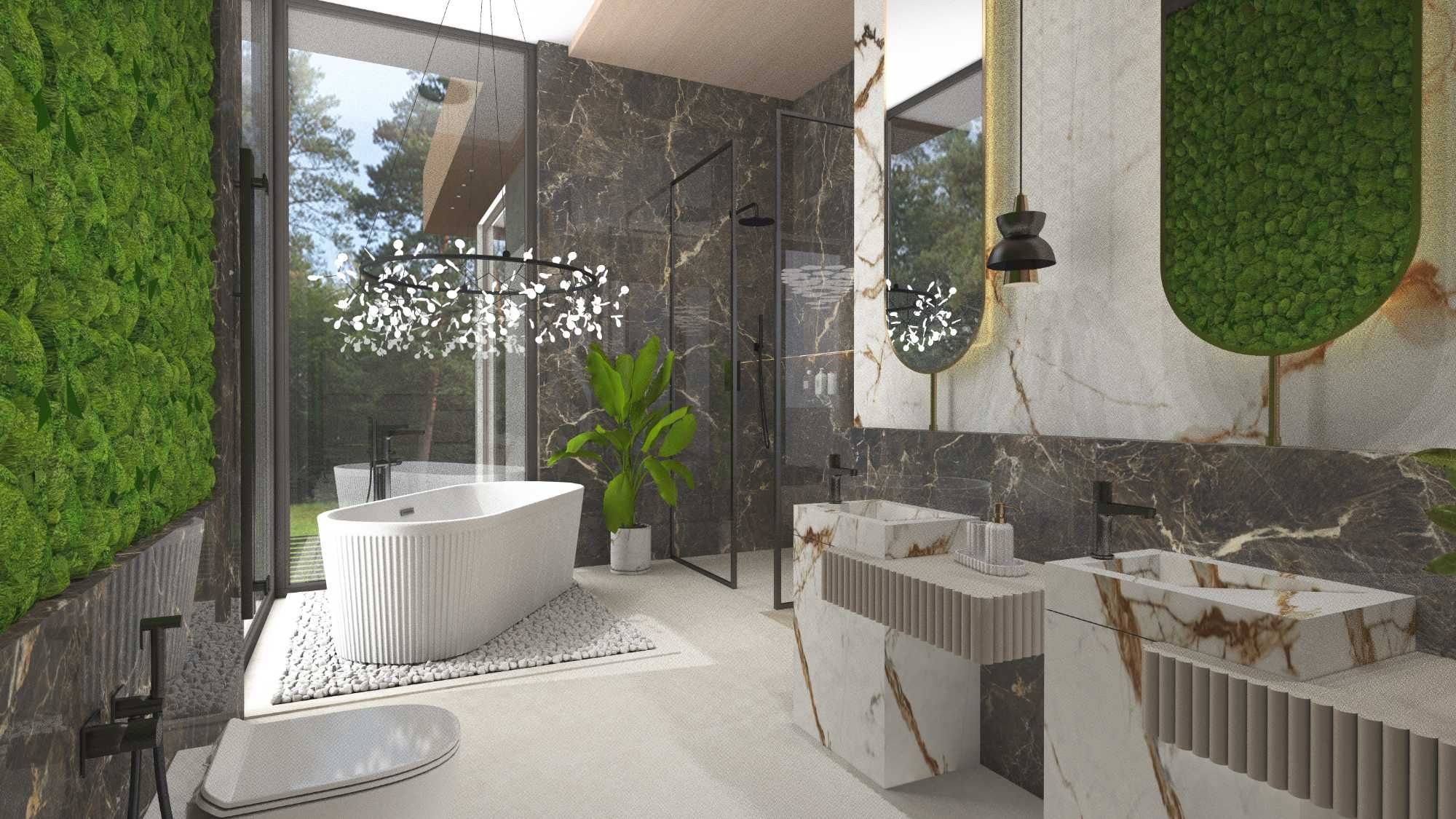 Projektowanie wnętrz, smart home, nowoczesne wizualizacje 3D