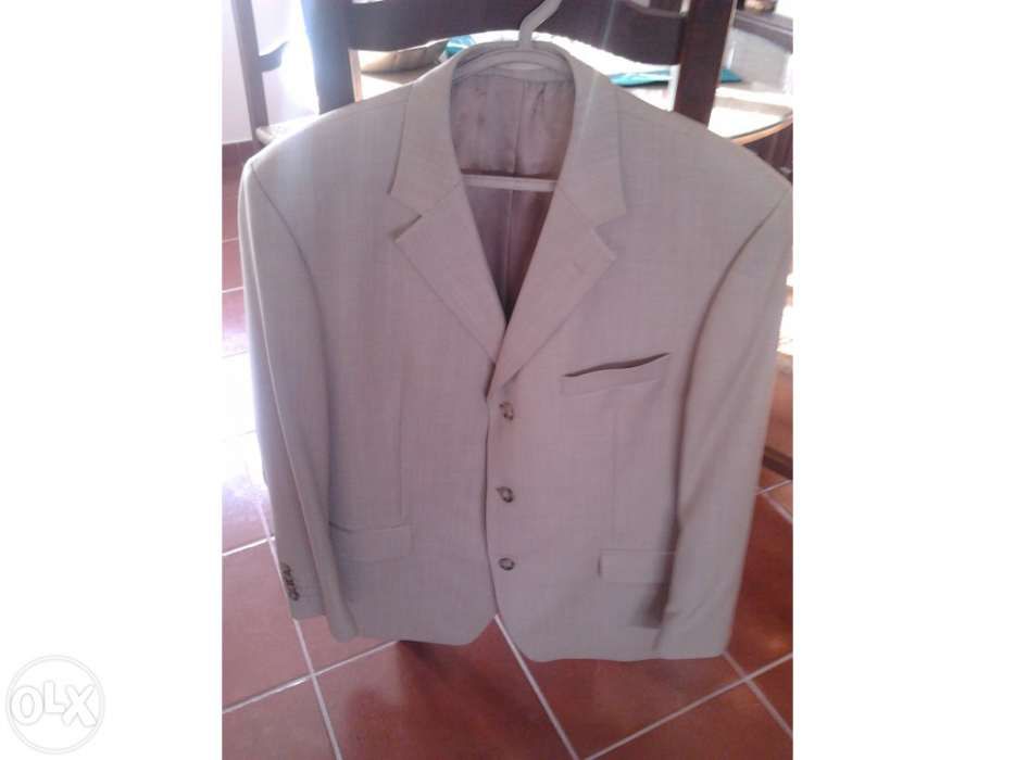 Fato 100% pura lã verão Beje