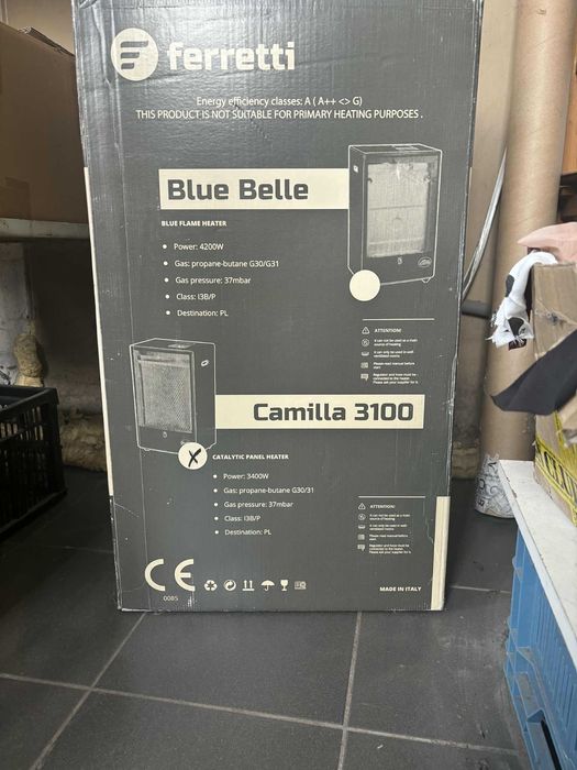 Włoski piecyk gazowy katalityczny CAMILLA 3100