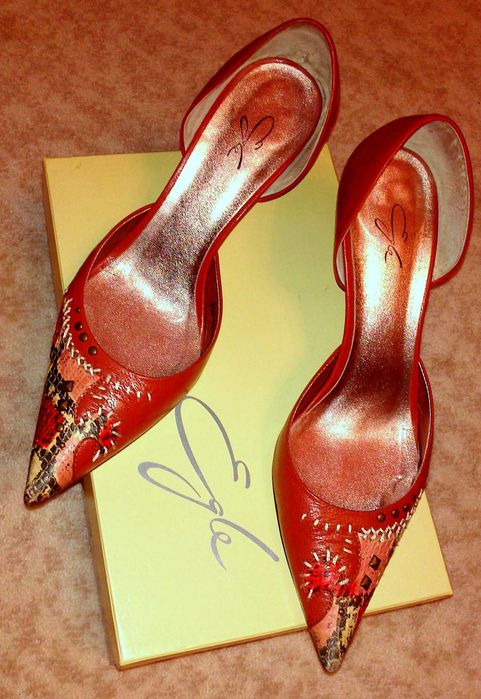 38-39. кожаные кирпичные туфли-лодочки egle, змеиная кожа