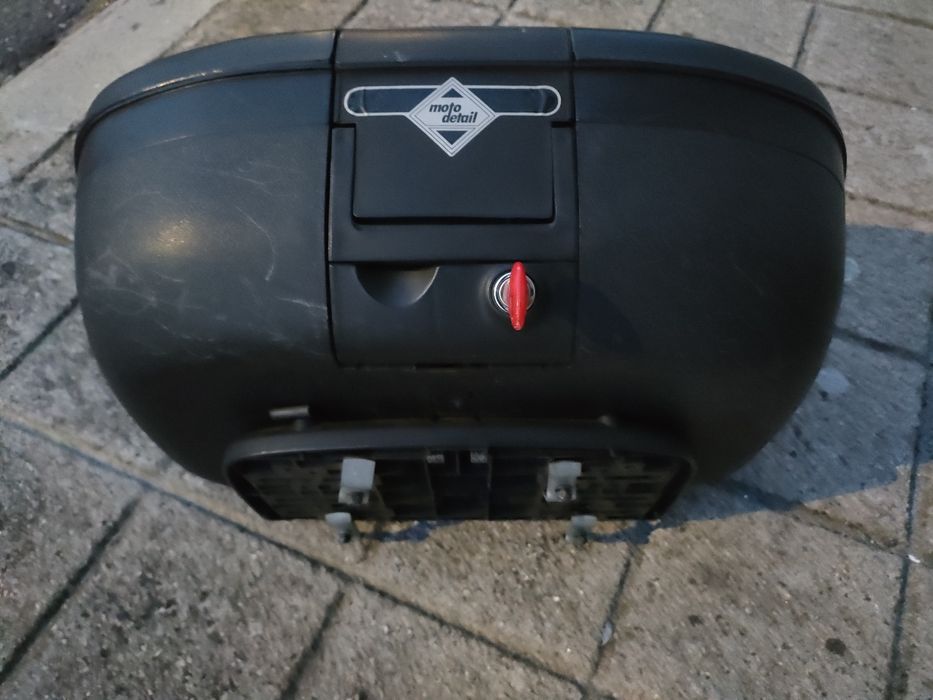 Top case moto com base fixação