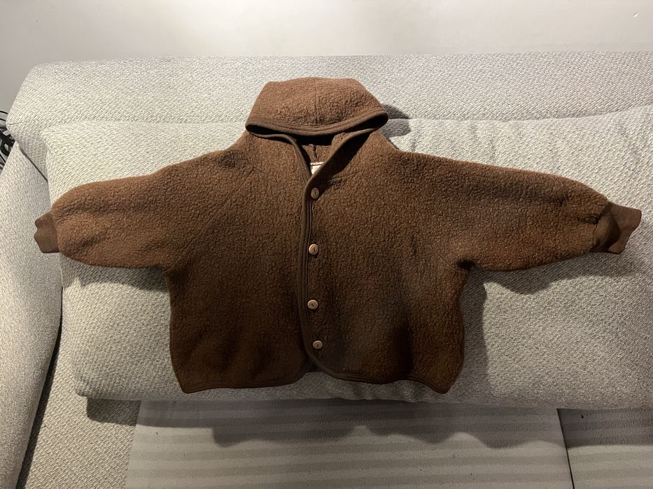 Kurtka Engel Merino 86/92 cynamonowa