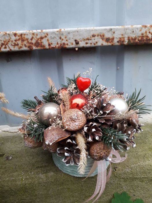 Новорічна поробка у школу,садочок. Зимова композиція.