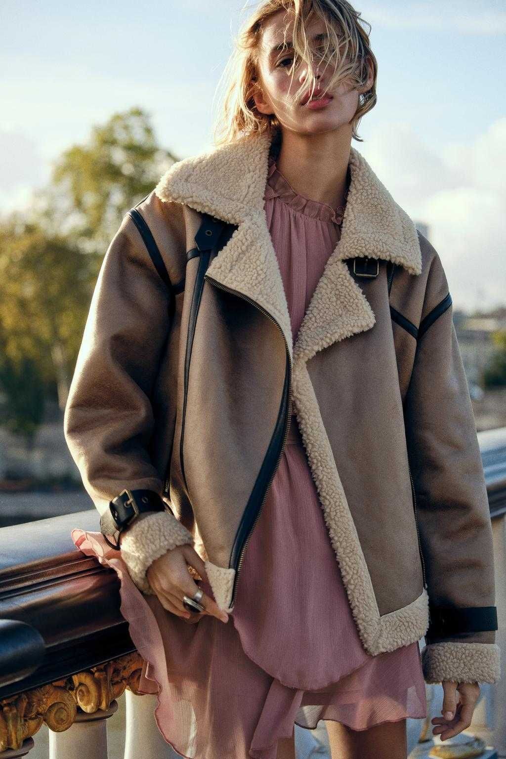 Куртка дублёнка zara
