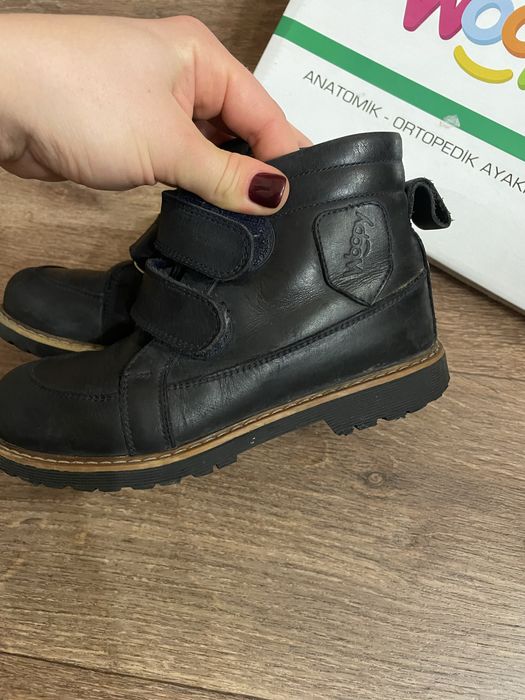 Woopy Ортопедичні демісезонні черевики для хлопчика, шкіряні розмір 31