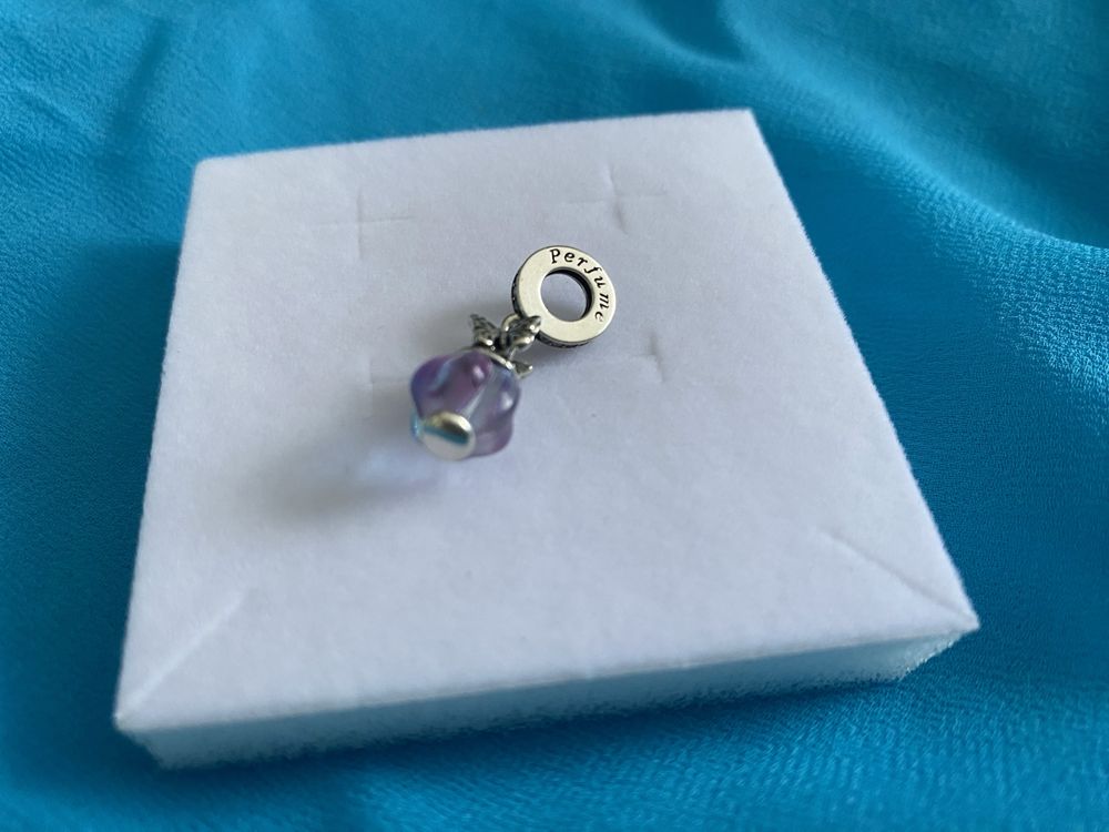 nowa unikatowa zawieszka charms beads motylkowane perfumy srebro 925